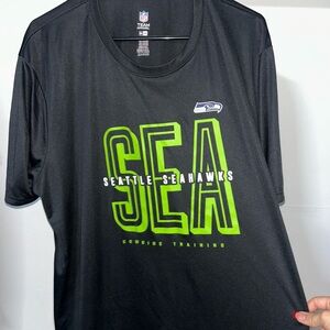 Seahawks brand new team Apparel Charcoal Gray Shirt